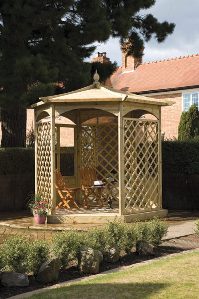 Budleigh Gazebo (Hexagon) Dressed (A)